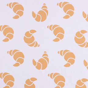 Dzianina dresowa pętelkowa French Terry duże croissanty – pastelowy beż, 