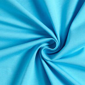 Dżersej bawełniany średniej ciężkości jednokol. – turkus, 