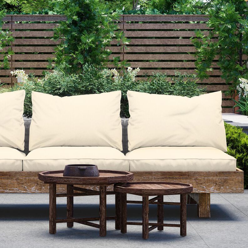 Tkanina outdoor Płótno Melanż 320 cm – mleczna biel, image number 5