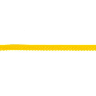 Elastyczna lamówka Koronka [12 mm] – słoneczna żółć, 