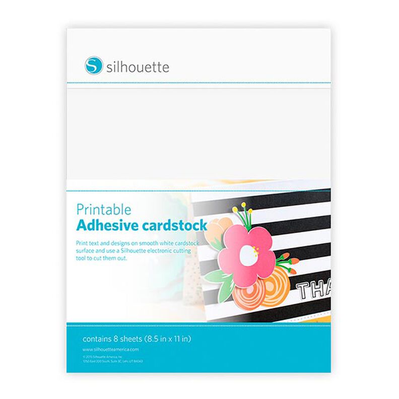 Silhouette Karton samoprzylepny do drukowania [ 21,5 x 27,9 cm|8 sztuk],  image number 1