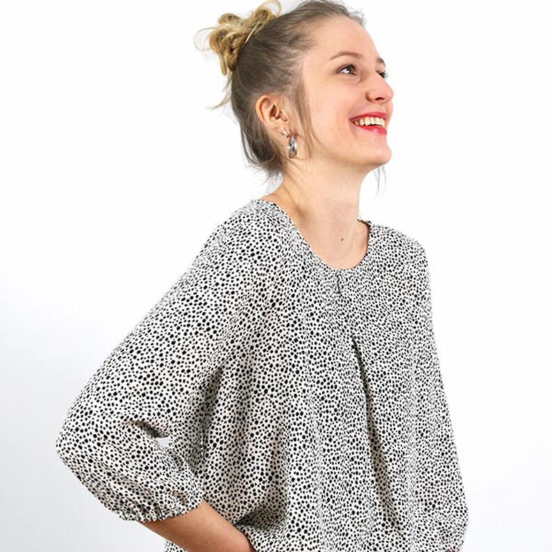 FRAU SUKI – bluzka z kontrafałdą, Studio Schnittreif | XS - XXL,  image number 4