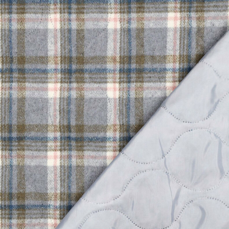 Tkanina pikowana Flanela kratka | Poppy Fabrics – szary, image number 4