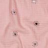 Muślin / Tkanina double crinkle słońca Nadruk foliowy | Poppy Fabrics – jasny brudny róż/pastelowy,  thumbnail number 2