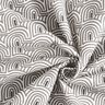 Tkanin dekoracyjna Half panama minimalistyczne łuki &ndash; biel/szary,  thumbnail number 3