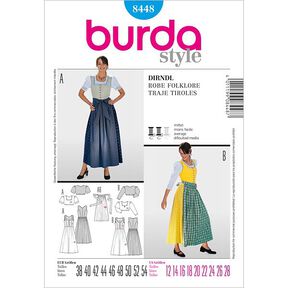 Ludowa sukienka, Burda 8448, 