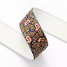 Guma – paisley  [ 3,5 cm ] – granat/zieleń,  thumbnail number 2