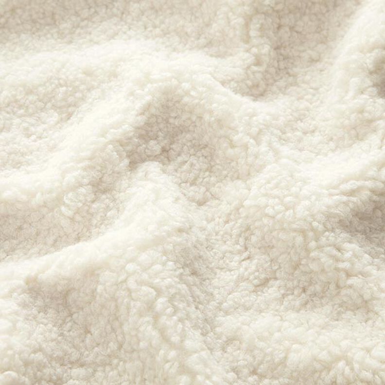Tkanina tapicerska typu misiek – mleczna biel,  image number 2
