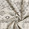 Dzianina bouclé we wzór ikat – szary/biel,  thumbnail number 3