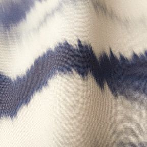 Tkanina outdoor Płótno batik – piasek/ciemnogranatowy, 