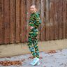 Dżersej bawełniany miłorząb | Glitzerpüppi – ciemna zieleń/stare złoto,  thumbnail number 7
