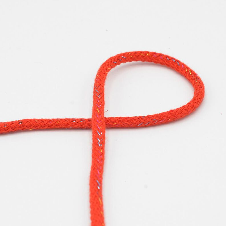 sznurek bawełniany Lureks [Ø 5 mm] – czerwień,  image number 1