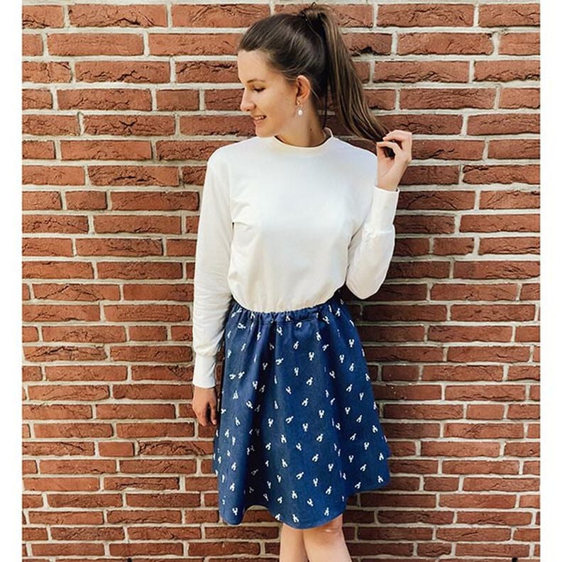 Lekka dres&oacute;wka pętelkowa french terry jednokol. &ndash; mleczna biel,  image number 10