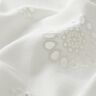 Tkanina bawełniana z haftem angielskim w kwiaty – biel,  thumbnail number 2