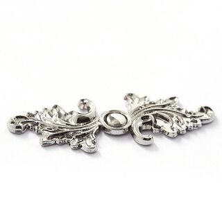 Klamra metalowa – srebro metaliczny, 