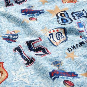 Polar alpejski kolażowa kurtka – jasnoniebieski/szary,  Polar alpejski kolażowa kurtka – jasnoniebieski/szary,