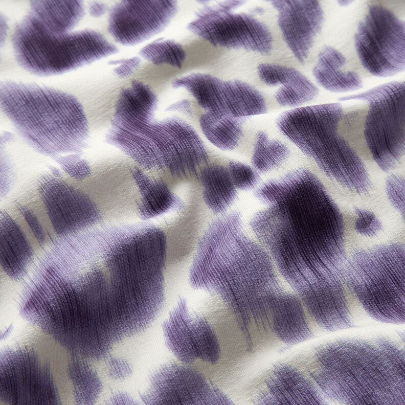 GOTS French Terry batikowa panterka | TCC x LOOKS by Wolfgang Joop – lilia/krem,  image number 3