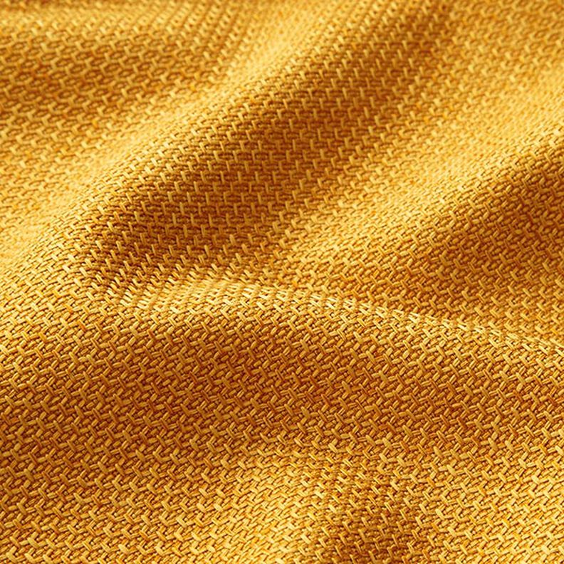Tkanina tapicerska struktura plastra miodu – żółty curry,  image number 2