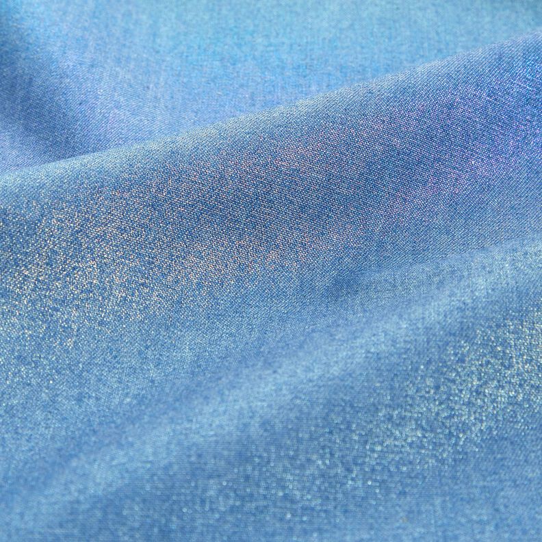 Chambray Tęczowy blask Nadruk foliowy | Poppy Fabrics – dżins/mix kolorów,  image number 5