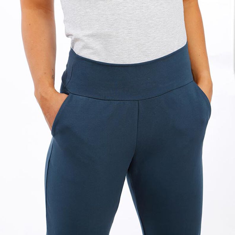 FRAU NELLI – spodnie dresowe za kostkę z szerokim pasem, Studio Schnittreif | XS - XXL,  image number 4