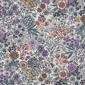 Popelina bawełniana polne kwiaty | Poppy Fabrics – biel, 