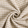 Gruby materiał na płaszcze, kurza stopka – beż/biel,  thumbnail number 4