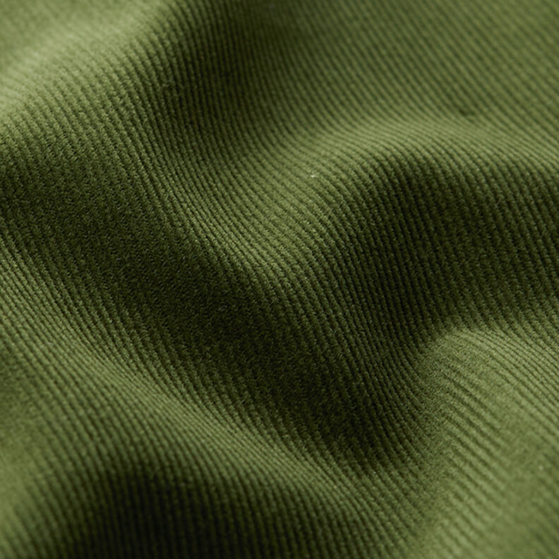 Sztruks cienki Jednokol – ciemna oliwka, image number 3