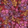 LENZING™ EcoVero™ Tkanina wiskozowa kwiaty | Poppy Fabrics – merlot/brzoskwinia,  thumbnail number 3