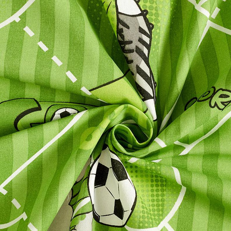 Tkanin dekoracyjna Half panama piłka nożna – zieleń,  image number 4