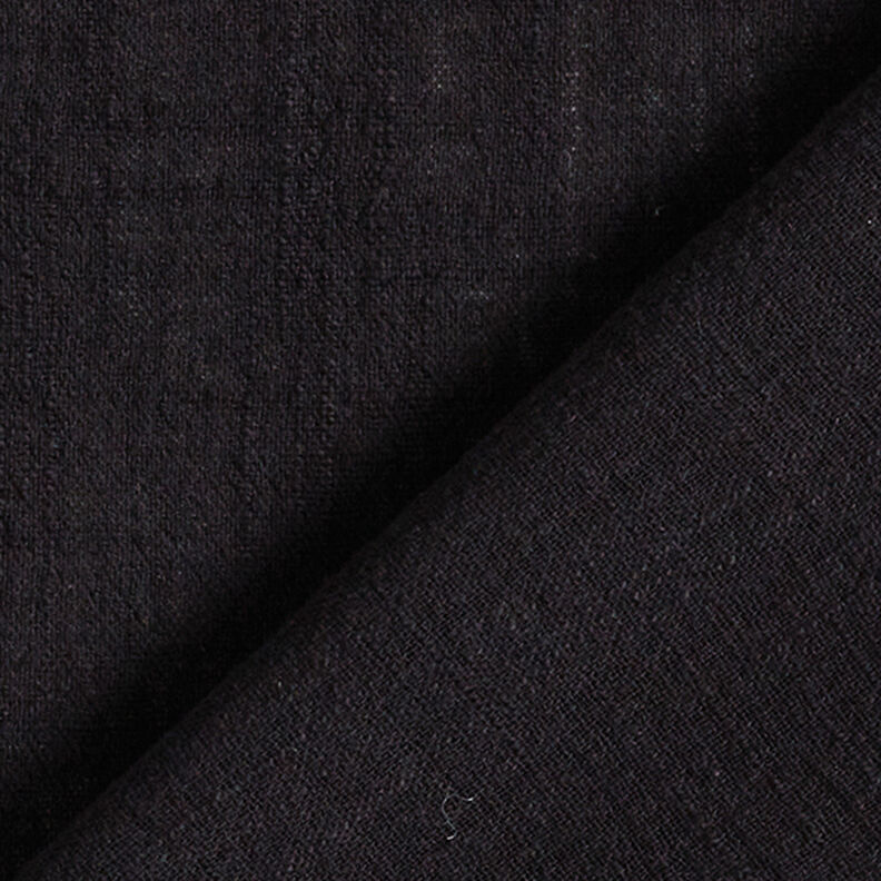 Tkanina bawełniana o wyglądzie lnu – czerń,  image number 3