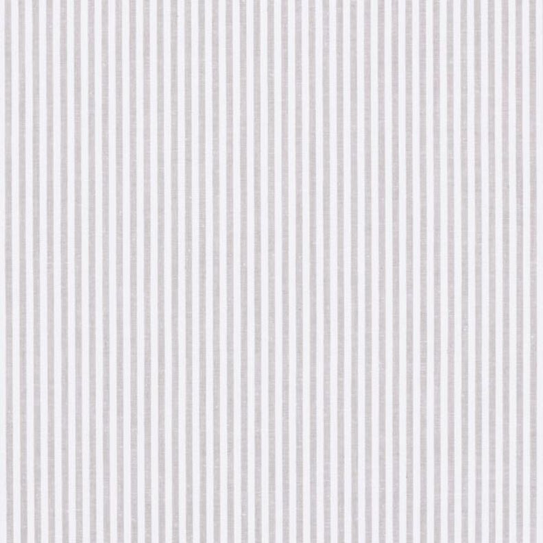 Popelina bawełniana Paski, z barwionej przędzy – szary/biel,  image number 1