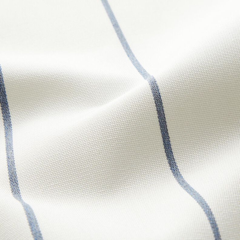 Tkanina outdoor Płótno mieszane paski – biel/szary błękit,  image number 2