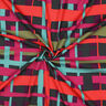 Tkanina wiskozowa stretch Line Layers | Nerida Hansen – merlot/pomarańcza,  thumbnail number 3