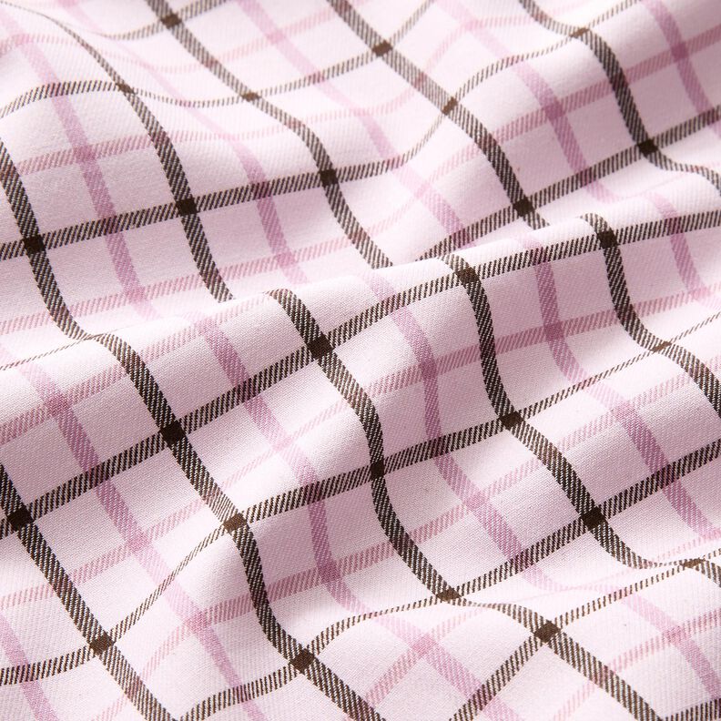 Bawełniana tkanina koszulowa ze wzorem w kratkę – różowy/pastelowy fiolet,  image number 2