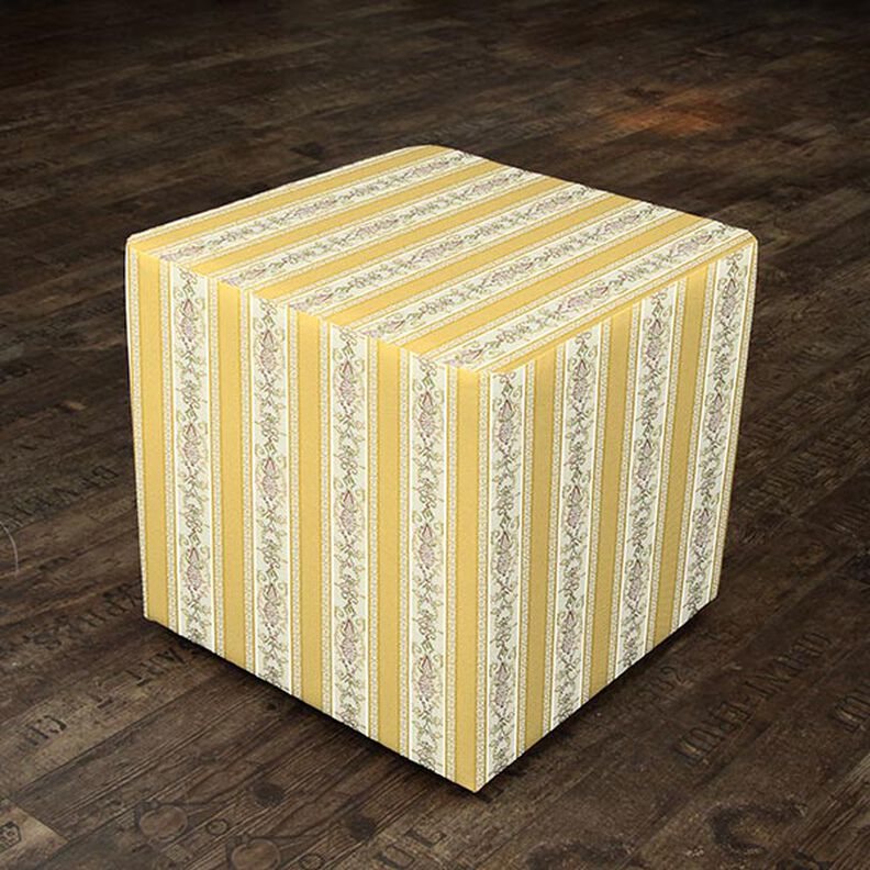 Tkanina meblowa żakardowa Biedermeier w paski – krem/jasna,  image number 6