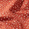 Dżersej bawełniany w nieregularne kropki – terakota,  thumbnail number 2