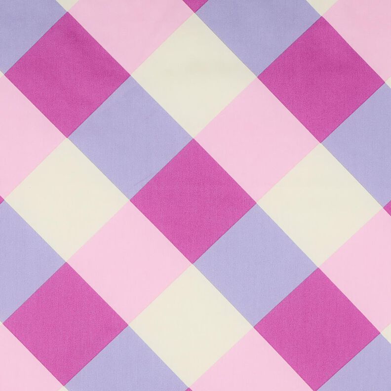 Satyna bawełniana Large Gingham | Nerida Hansen – pastelowy fiolet/mleczna biel,  image number 1