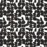 Tkanina wiskozowa grafika retro – czerń/biel,  thumbnail number 1