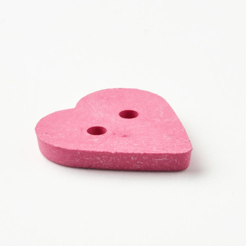 Guzik w kształcie serca [Ø 15 mm] – pink,  image number 3