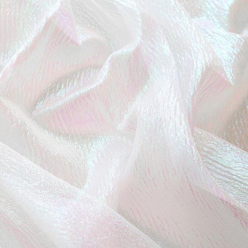 Organza Glitzer – biel,  image number 2