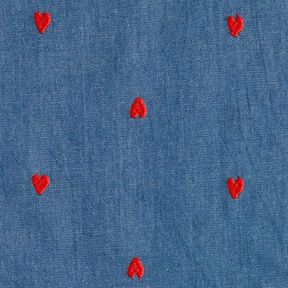 Chambray  – dżins/ognista czerwień, 