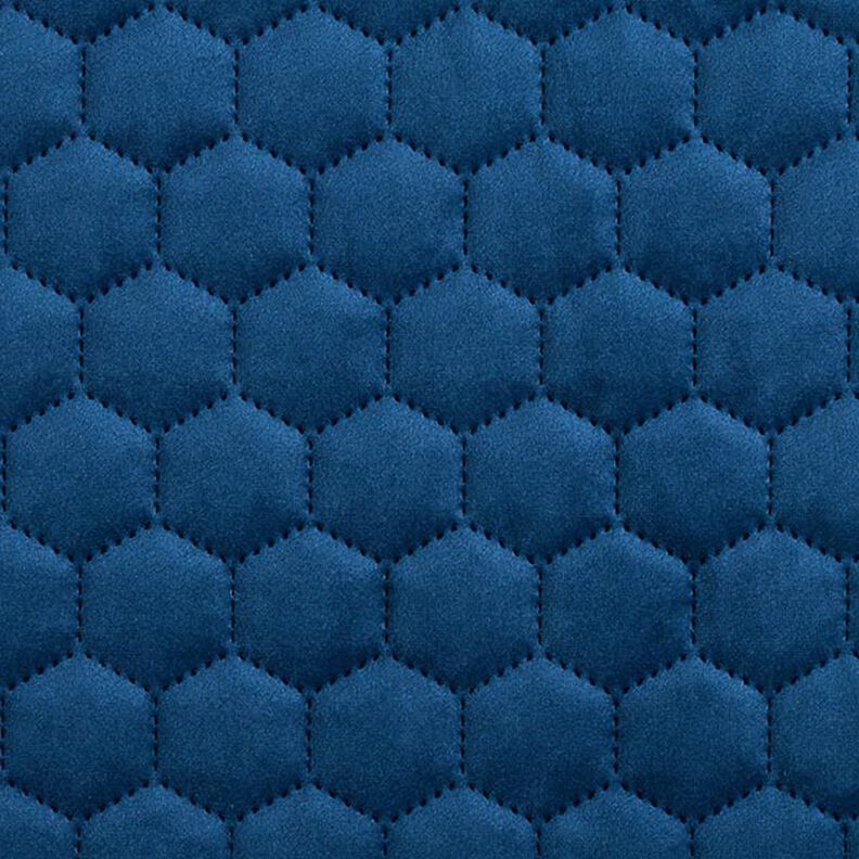 Tkanina tapicerska pikowany aksamit plaster miodu – granat,  image number 1