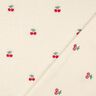 Puszysty plusz haftowane wiśnie | Poppy Fabrics – kość słoniowa/chili,  thumbnail number 4