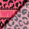 Wiskoza Woal Bordiura ze wzorem panterki i kwiatów Panel – pink/pomarańcza,  thumbnail number 5