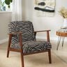 Tkanina tapicerska Żakard zebra – khaki/czerń,  thumbnail number 7