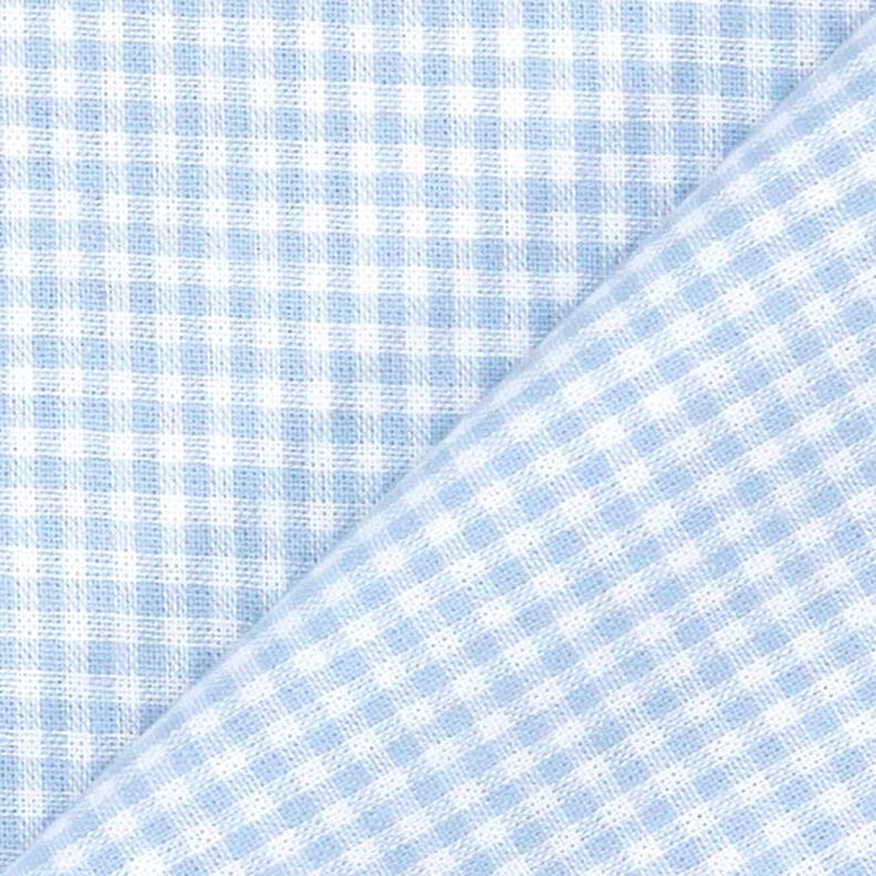 Tkanina bawełniana Vichy - 0,2 cm – jasnoniebieski,  image number 3