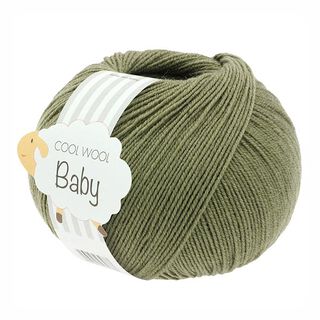Cool Wool Baby, 50g | Lana Grossa – ciemna oliwka, 