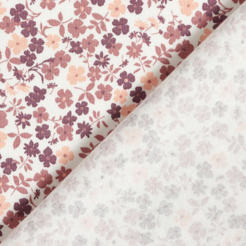 D?ersej bawe?niany morze kwiat&oacute;w &ndash; biel/lilia,  image number 4