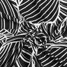 Dżersej wiskozowy w abstrakcyjne liście – czerń/biel,  thumbnail number 4