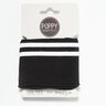 Cuff Dzianina ściągaczowa paski – czerń/biel,  thumbnail number 1